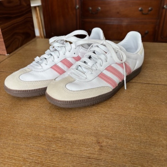 Adidas Samba OG White Wonder Mauve Women 6.5, EUC with Box - Picture 2 of 10